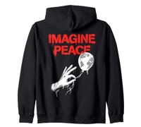 Imagine Peace Globe Hand Earth Balloon Sweat à Capuche