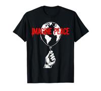 Imagine Peace Globe Hand Earth Balloon T-Shirt