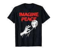 Imagine Peace Globe Hand Earth Balloon T-Shirt