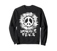 Imagine Peace Graffiti Peace Symbol Art Sweatshirt