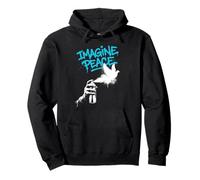 Imagine Peace Spray Paint Dove Urban Art Style Sweat à Capuche
