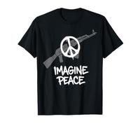 Imagine Peace Symbol Ban Weapons T-Shirt