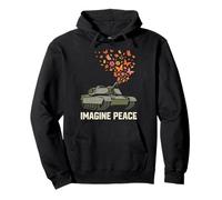 Imagine Peace Tank Butterfly Flowers Sweat à Capuche