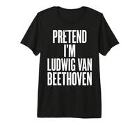 Imagine Que Je suis Ludwig Van Beethoven T-Shirt Haut de Gamme