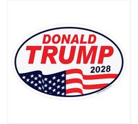 Imagine This Company Donald Trump Aimant ovale 2028 Above Flag ; aimants amovibles pour voitures, réfrigérateurs, casiers et plus encore, accessoires de voiture élégants, 10,2 x 15,2 cm, 1 pièce