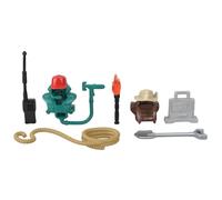 Imaginext Accessoires de rechange Jurassic World HMJ79 Dinosaure | Pièces de collection pour reptiles ferme zoo fossile sac radio torche chapeau pelle scanner médical corde réservoir
