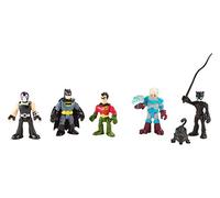 Imaginext DC super Friends - Batman Heroes & Villains pack avec Batman Robin Catwoman Mr. Freeze et Bane