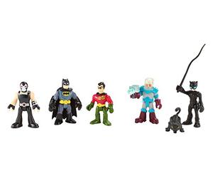 Imaginext DC super Friends - Batman Heroes & Villains pack avec Batman Robin Catwoman Mr. Freeze et Bane