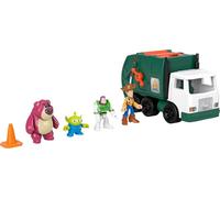 Fisher Price Coffret Imaginext Toy Story avec Buzz l’Éclair de 8 cm, figurines articulées Woody et Lotso, Alien et véhicule, JLC41