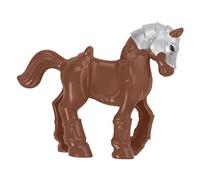 Imaginext Ensemble de jeu de rechange pour cheval marron honorable archer | Pièces de collection étalon jument poulain poulain rancher paysan motoculteur récolte faucheuse ferme zoo