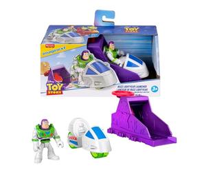 Imaginext Ensemble Toy Story Lanceur avec figurine et véhicule | Assortiment de lanceurs avec figurine de 7,6 cm et véhicule, inspiré de Disney et Pixar (modèles variables), JKW24