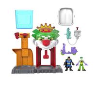 Imaginext Maison du Joker DC Super Friends Color Changers avec 2 figurines et accessoires à partir de 3 ans, HMX55