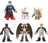 Fisher-Price Coffret Imaginext Superman, 6 figurines articulées 7,6 cm avec Krypto et Kaiju, JDL09