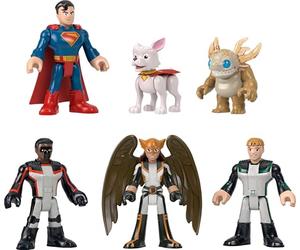 Imaginext Multipack Figurines Superman | 6 figurines, coffret de collection 7,6 cm avec Krypto et Kaiju pour des aventures de super-héros, JDL09