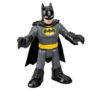 Imaginext Pièce de rechange Super Hero Flight City Playset - DHT62 ~ Figurine Batman de rechange ~ Costume gris ~ Ceinture jaune ~ Fonctionne également avec d'autres ensembles de jeu