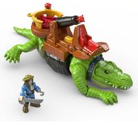 Imaginext Pirates, Crocodile courant & Capitaine Crochet, Jouets pour enfants, Figurine d'action