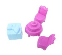 Imaginext Trolls HML49 Chaises de table de rechange et cabane dans les | Fisher-Price, pièces, objet de collection, meubles de maison de poupée, décoration, cadeau, surprise, violet, bleu