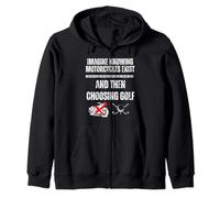 Imaginez Savoir Que Les Motos existent et Ensuite Choisir Le Golf Sweat à Capuche