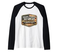 Imaginez Un Pays si Grand Patriote américain Patriotique USA Manche Raglan