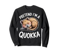 Imaginez Un Quokka Qui dort Un Quokka drôle Sweatshirt