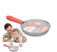 Imaginez une poêle de cuisine, une poêle de cuisine jouet, un jeu de rôle DIY - Accessoires de cuisine - Accessoires de jeu de rôle avec poêles, ustensiles, ustensiles de cuisine, aliments, cadeau