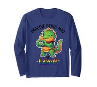 Imaginez-Vous en colère Contre l'amour, Un Mignon Dinosaure LGBTQ Pride Manche Longue