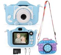 ImaginJoy - Appareil Photo Enfant Compact et Coloré, avec Effets Amusants et Filtre Stitch, Idéal Premier Appareil Photo Numérique pour Enfants de 6 Ans et Plus, Cadeau Fille et Garçon