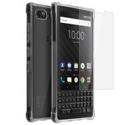 iMak Coque pour BlackBerry KEY2 Coque Silicone Souple + Film Flexible