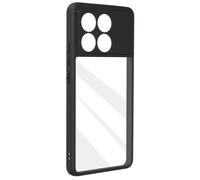 iMak Coque pour Xiaomi Poco X6 Pro – Rigide, contour souple renforcé – Noir