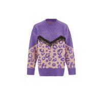 IMANE Pull-over or / violet foncé / rose ancienne / noir, Taille M
