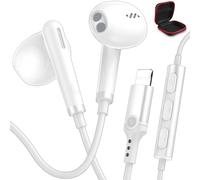 iMangoo Écouteurs filaires certifiés MFi avec connecteur Lightning pour appareils Apple, écouteurs demi-intra-auriculaires avec microphone pour iPhone 14 Plus 13 12 Mini 11 Pro Max Xs 8 7 et pour iPad
