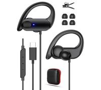 iMangoo Écouteurs Ouverts Filaire USB C avec Micro et Crochet Oreille | HiFi Stéréo,Open Ear,pour Samsung Galaxy A17 A16 A56 A26 S26 Ultra S25 pour iPhone 18 Pro Max 17Pro 16e pour Pixel 11Pro 10a