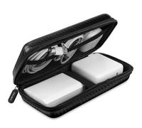 iMangoo Étui de rangement résistant aux chocs pour accessoires de voyage pour homme et femme avec fermeture éclair, câble technique, adaptateur de voyage, chargeur externe, support de stockage, 21,6 x