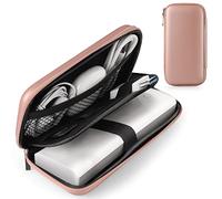 iMangoo Étui de Voyage pour appareils électroniques - Petit Mini Organisateur de Cordon de câble, Essentiel de Voyage pour Femmes et Filles, Coque Rigide Antichoc pour Chargeur de Batterie Externe