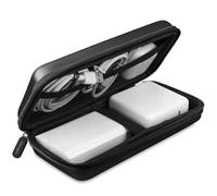 iMangoo Organiseur de voyage pour appareils électroniques - Essentiels de voyage pour femme - Pochette de protection rigide et résistante aux chocs - Chargeur de batterie externe - 21,6 x 11,4 x 5,1