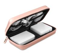 iMangoo Organiseur de voyage pour appareils électroniques - Essentiels de voyage pour femme - Pochette de protection rigide et résistante aux chocs - Chargeur de batterie externe - 21,6 x 11,4 x 5,1