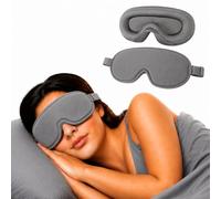 iMate Masque occultant 3D en mousse à mémoire de forme pour les personnes | Idéal pour les vols, la méditation, le sommeil d'une nuit, les siestes énergétiques, les extensions de cils et le repos