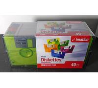 Imation® disquettes 8,9 cm, Neon, 40pk, 2HD, 1.44 Mo