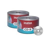 Imation Lot de 100 CD-R 52X 700 Mo/80 Min Logo de marque vierges Disque de données enregistrable