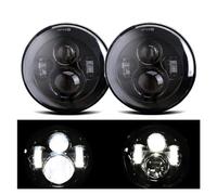 IMAWUHM 1 Paire Feux Circulation 75W Led H4 7 Pouces Angel Eyes H4 Phare Led Pour Suzuki Pour Samouraï Pour Suzuki-Jimmy Pour Bandit 600 Pour Anno 2004(C 2x 40b 1pair)