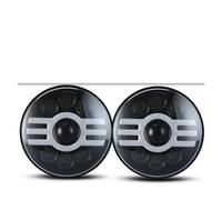 IMAWUHM Accessoires Voiture Pour Jeep Pour Wrangler TJ JK Avec Halo Angel Eyes Led 80W 7 "pouces Phare(7inch Headlight S)