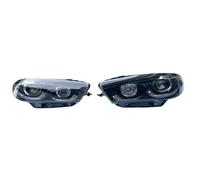IMAWUHM Phares Avant Projecteur Principal Accessoires Voiture Pour VW Pour Scirocco Ensemble Phares Course 2009-2012 2013 2014 Mise À Niveau Vers Accessoire LED(Xenon,RIGHT RUDDER_09-14 LED)