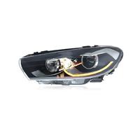 IMAWUHM Phares Avant Projecteur Principal Pour VW Pour Scirocco Phare LED 2009-2017 Phares DRL Clignotant Feux De Route Ange Oeil Projecteur Lentille Lampe Frontale(2.0T)