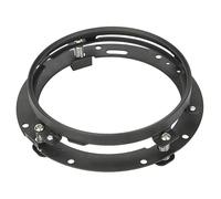 IMAWUHM Phares Phare Moto À LED 7 Pouces, Clignotant Ambré Feu Antibrouillard 4,5 Pouces Pour Classic Pour Electra Pour Heritage Pour Softail H4 Phare(7inch bracket)