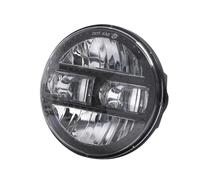 IMAWUHM Phares Pour Touring Pour Softail Pour Heritage Pour Street Pour Glide Pour Road Pour King Phare Projecteur LED Universel Pour Moto 5,75/7 Pouces 90 W Phare(5.75 inch Black)