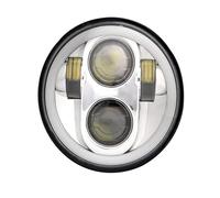 IMAWUHM Phares Pour Triumph Pour Thunderbird Pour Storm Pour Rocket 2012 2013 2014 2015 5 3/4 Pouces 5,75" LED Voiture Moto Phare H4 Moto Phare(1PCS headlight silver)