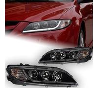 IMAWUHM Pour Mazda 6 2004 2005 2006 2007 2008 2009 2010 2011 2012 Phares Pour Mazda6 Phare LED DRL Hid Lampe Frontale Ange Eye Bi Xénon(Headlight Xenon)