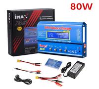 IMAX B6 80W chargeur multifonction pour Lipo Li-ion LiFe NiMh ni-cd PB batterie RC équilibre déchargeur 15V 6A adaptateur en option Blue B6 80W No AC