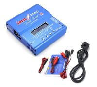 IMAX B6 AC RC Charger 80W B6AC 6A avec déchargement de Chargeur d'équilibre d'écran LCD Compatible avec Les Batteries Li-ION Life Lipo PB(B6AC T Plug)