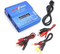 IMAX B6 AC RC Charger 80W B6AC 6A avec déchargement de Chargeur d'équilibre d'écran LCD Compatible avec Les Batteries Li-ION Life Lipo PB(B6AC T XT60 Plug)